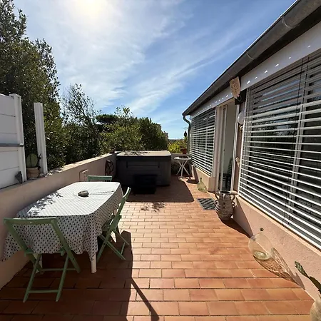 アパート L'oasis Bleue Et Terrasse セット